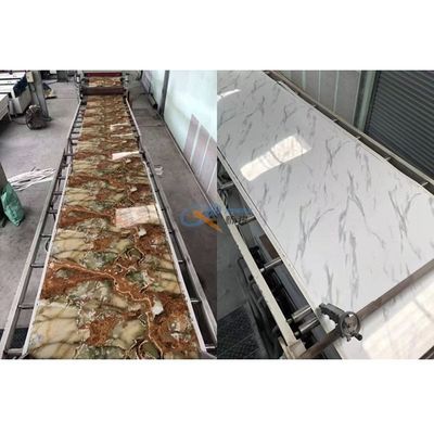 เครื่องทำแผ่นหินอ่อน PVC เทียมเคลือบ UV 1220 มม